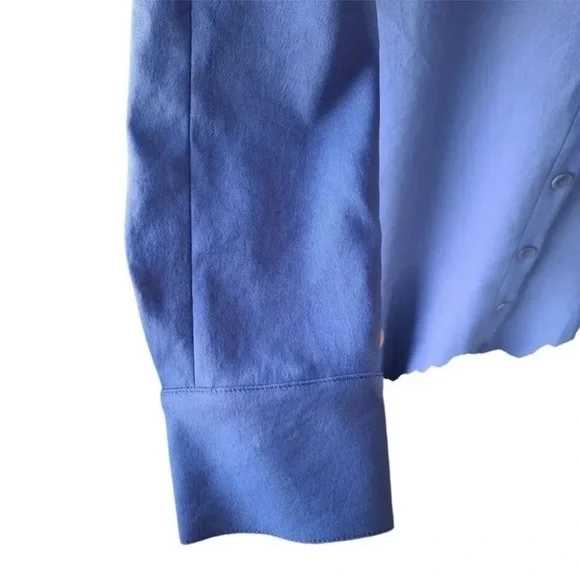 NWT $758 Tibi Blue Long Sleeve A-Line Shirt Dress size XS Overissed